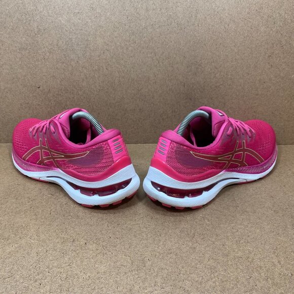 Asics Womens Gel-Kayano 28 Running Shoes Fuchsia Red US 10.5 Lightweight - Picture 4 of 8